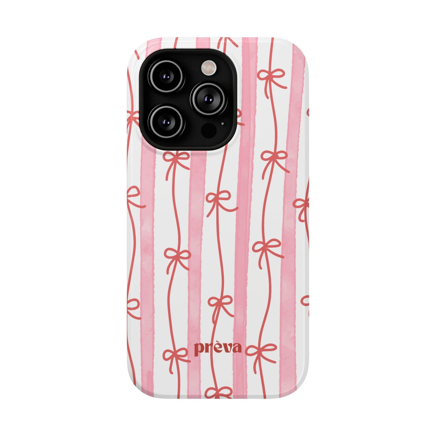 Pink Bow Chain Phone Case