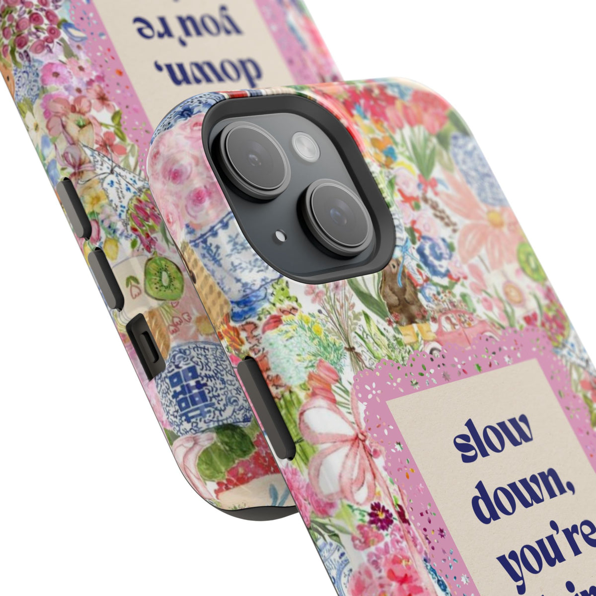 Slow Down Flowers x notsoken Phone Case