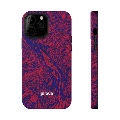Marbled Red & Purple Phone Case