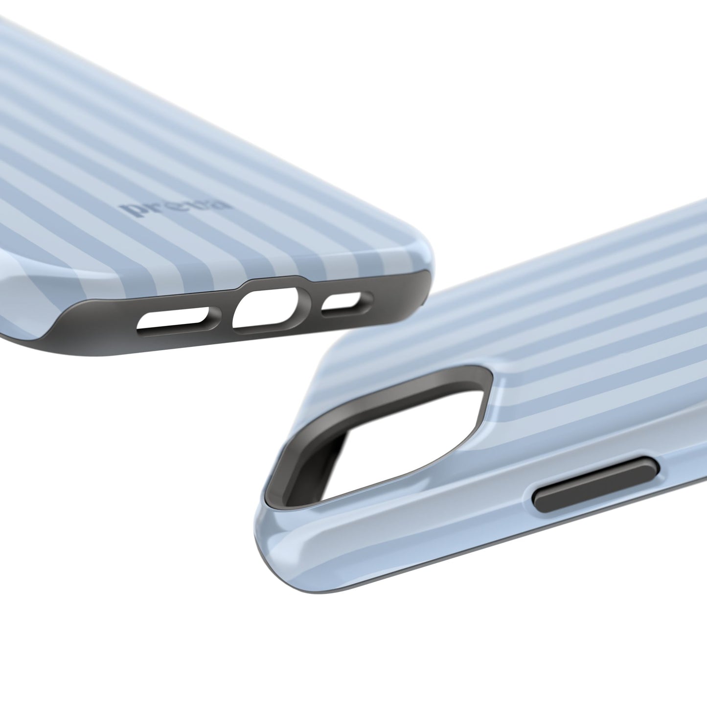 Pastel Blue Stripes Phone Case