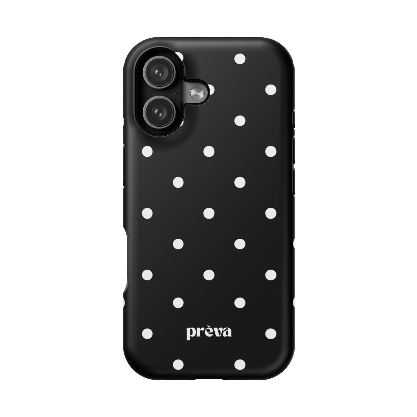 Black with White Polka Dots Phone Case