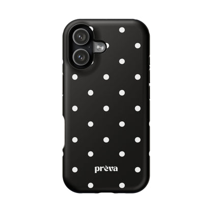 Black with White Polka Dots Phone Case
