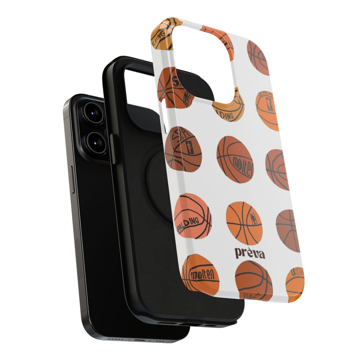 White Basketball Phone Case