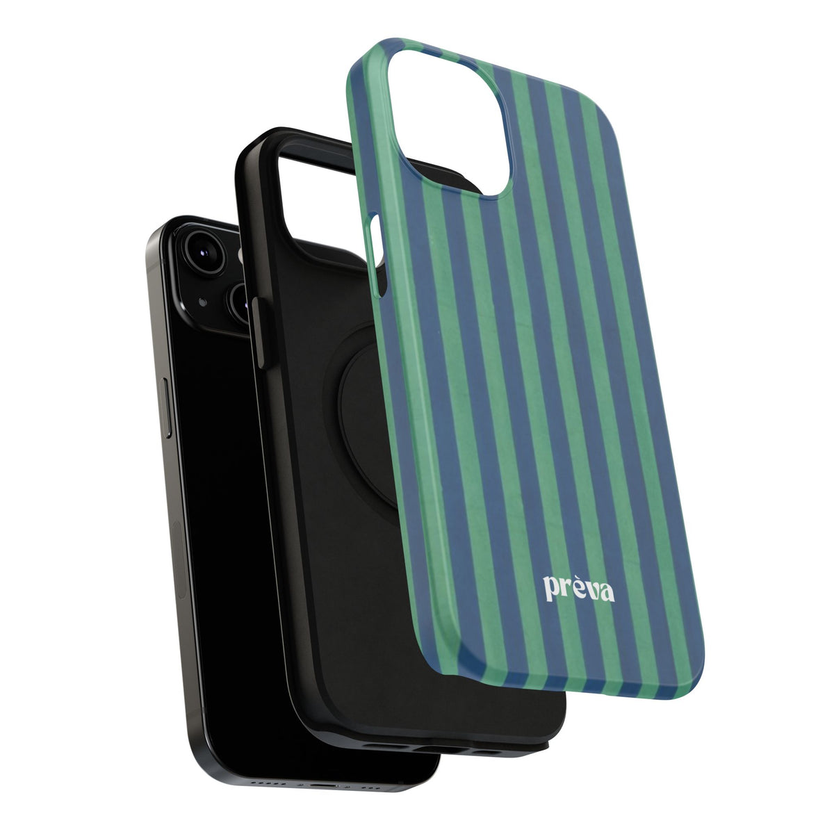 Green & Blue Stripes Phone Case