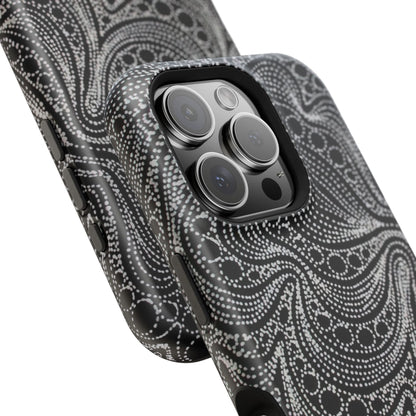 Abstract Midnight Lace Phone Case