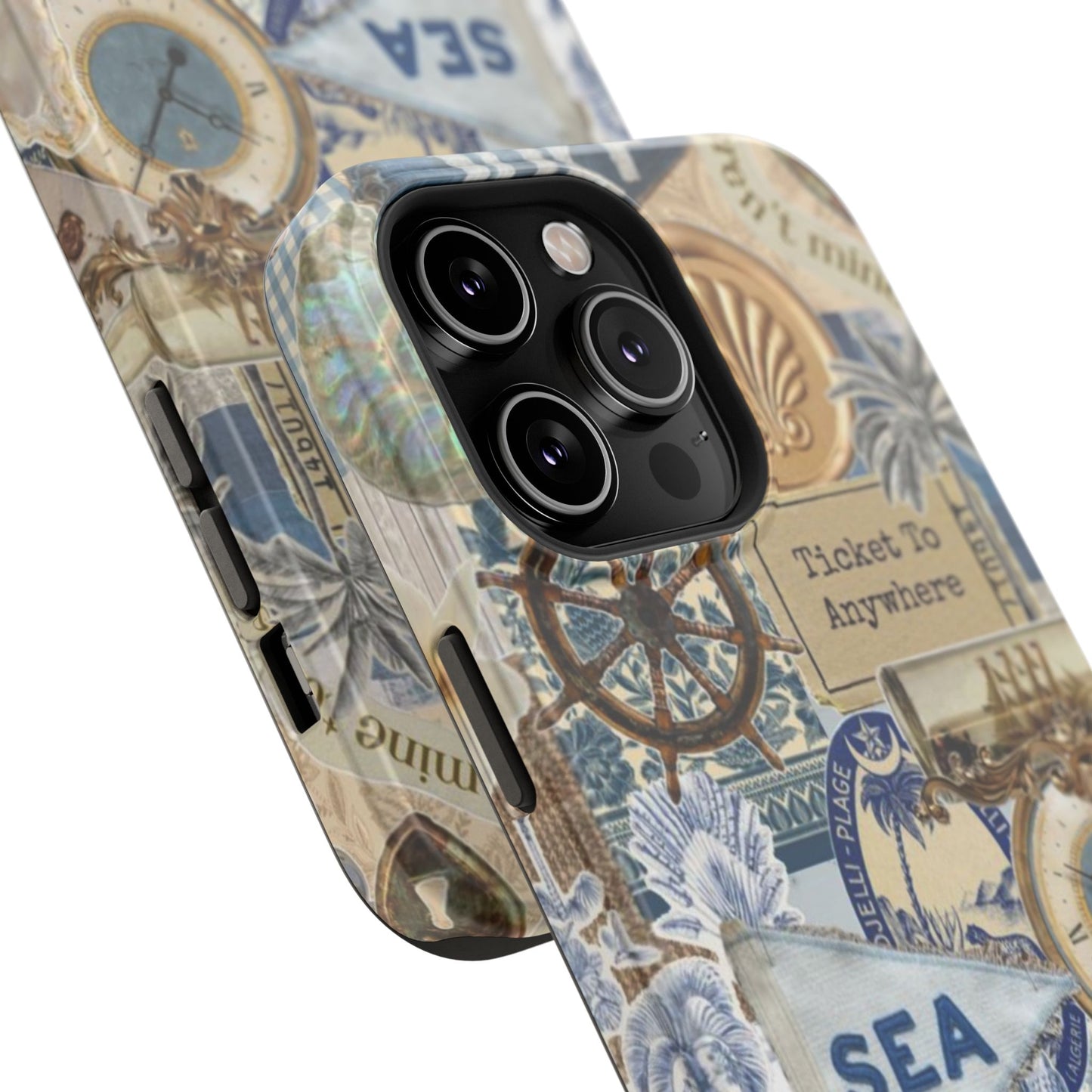 Neutral Travel Collage Phone Case