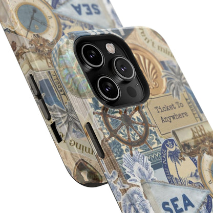 Neutral Travel Collage Phone Case