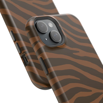 Brown Tiger Stripe Phone Case