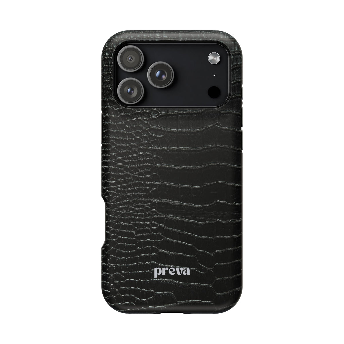 Black Croc Phone Case