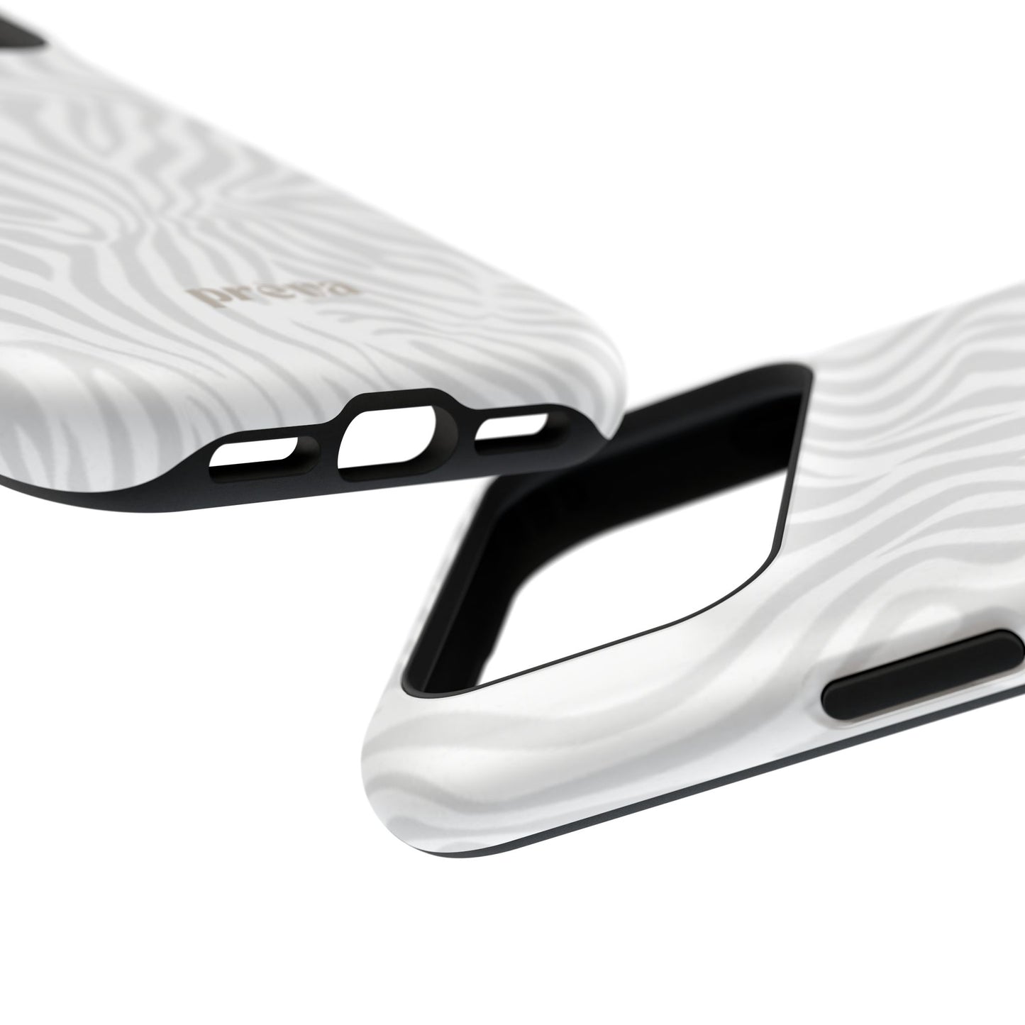 Zebra White Wave Phone Case