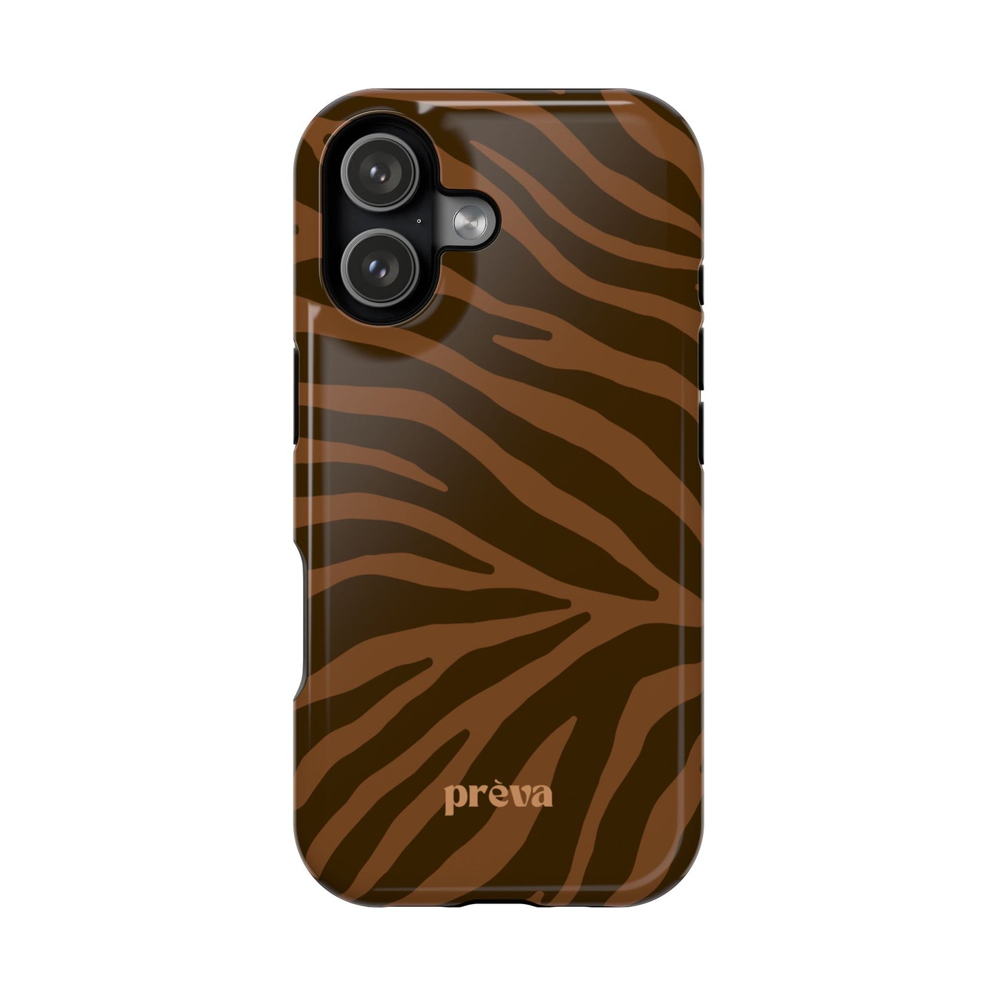Brown Tiger Stripe Phone Case