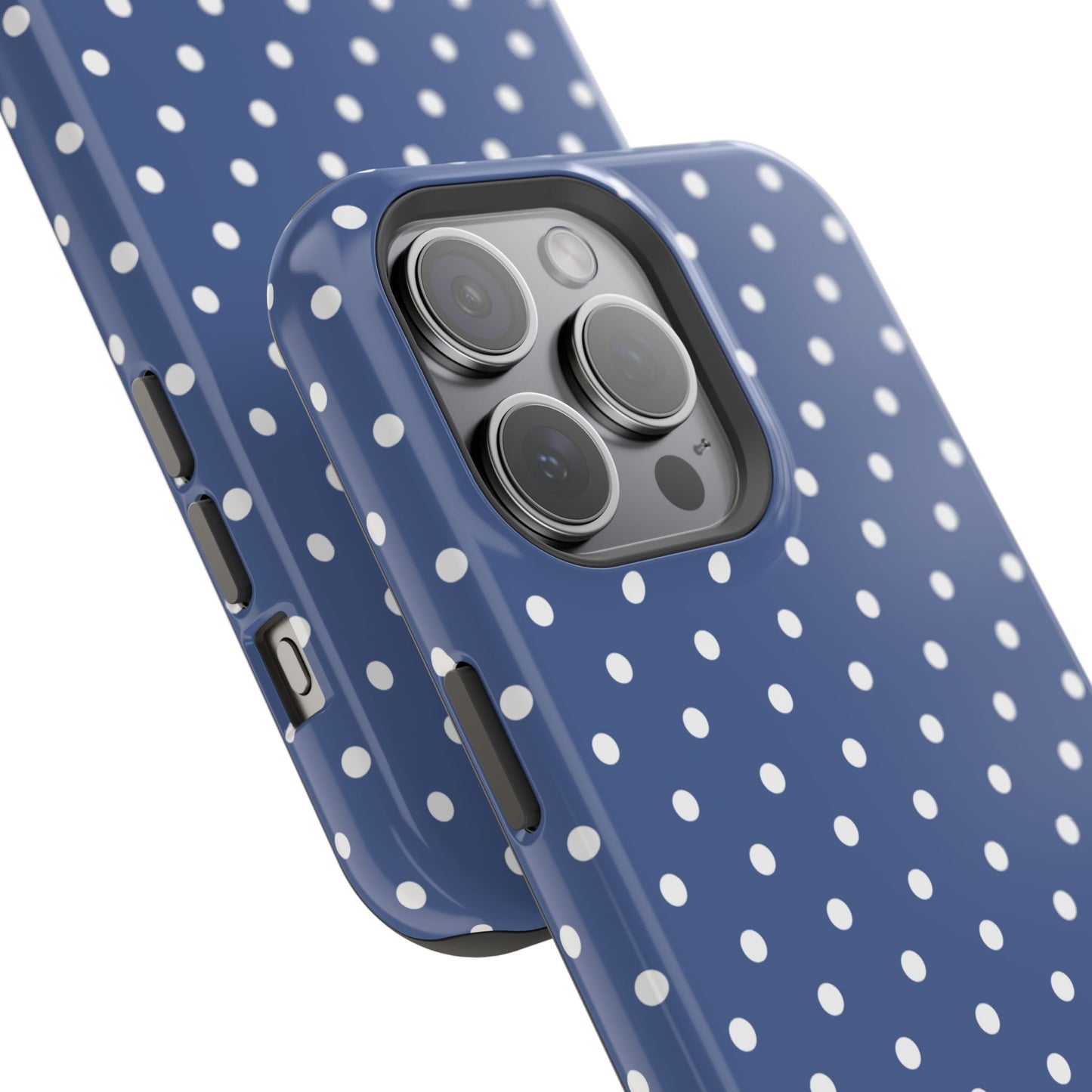 Navy Polka Dot Phone Case
