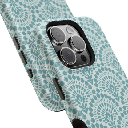 Aqua Lace Pattern Phone Case