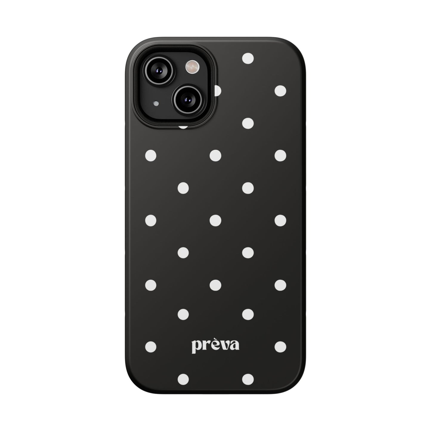 Black with White Polka Dots Phone Case