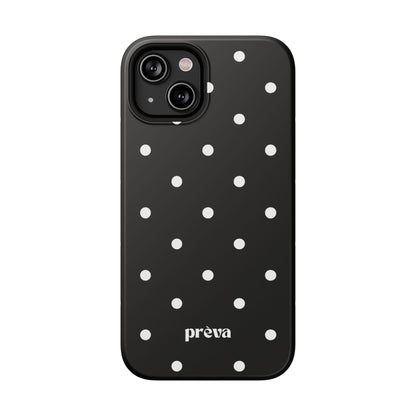 Black with White Polka Dots Phone Case
