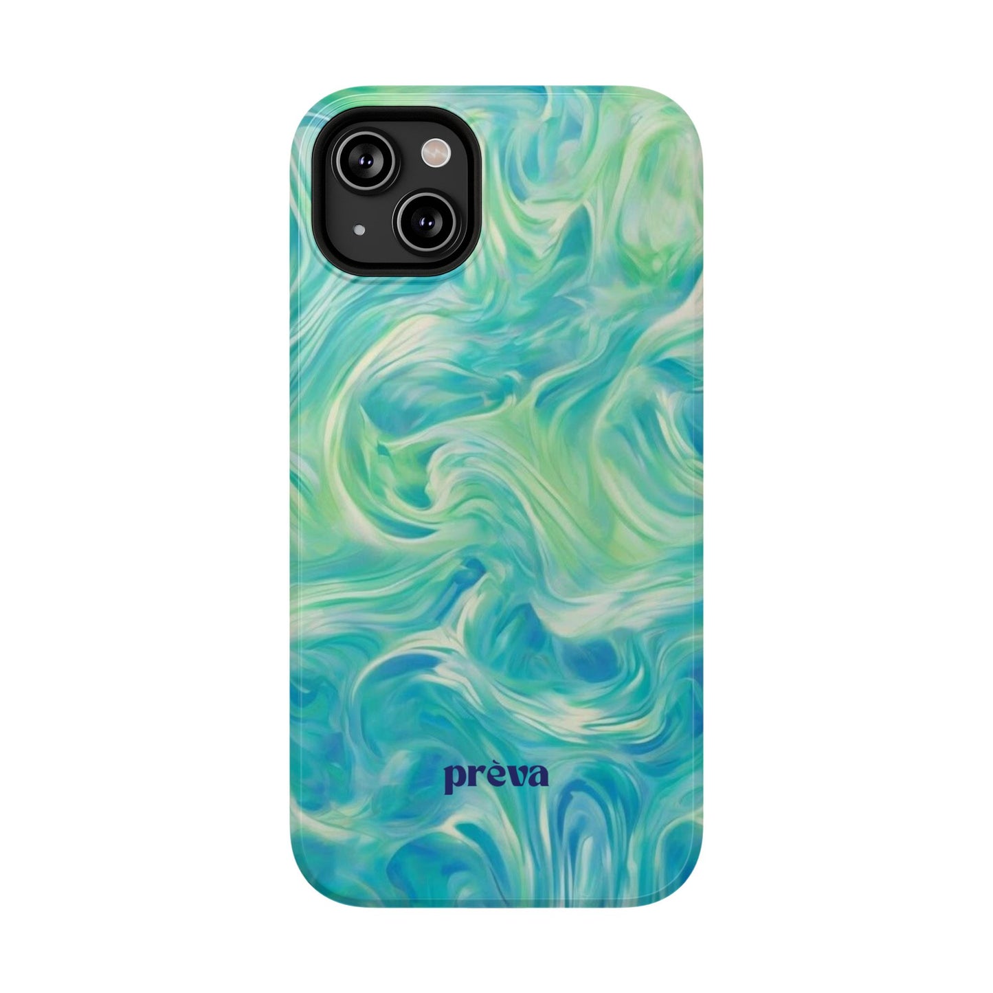 Teal & Green Swirl Phone Case