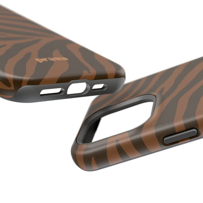 Brown Tiger Stripe Phone Case