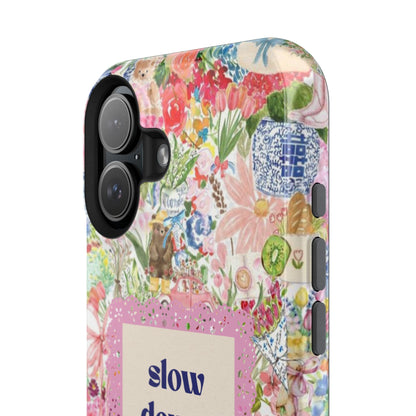 Slow Down Flowers x notsoken Phone Case