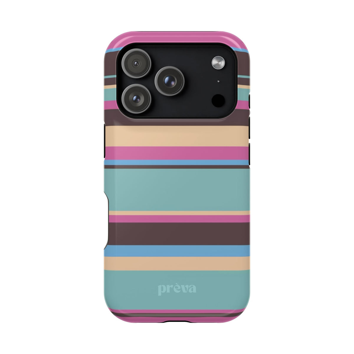 Cocoa Palm Stripes Phone Case