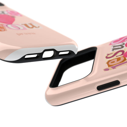 Pink Jesus Loves You Phone Case