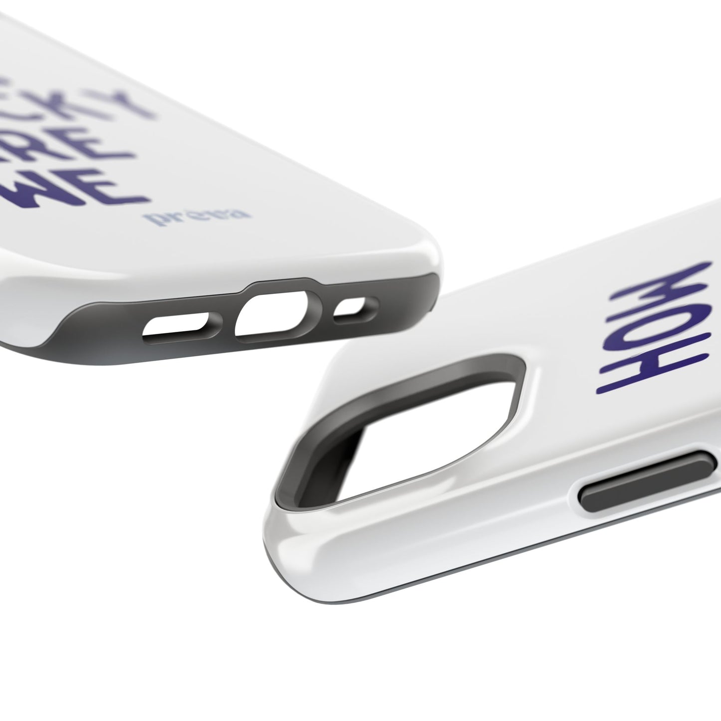 How Lucky Are We White Phone Case