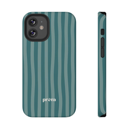 Striped Teal Phone Case