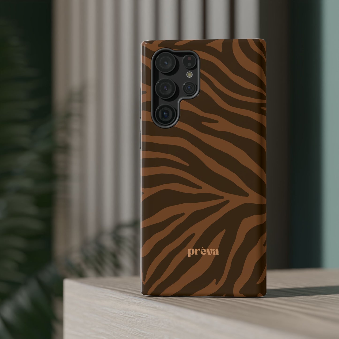 Brown Tiger Stripe Phone Case