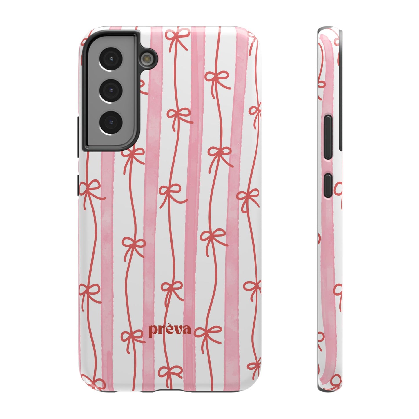 Pink Bow Chain Phone Case