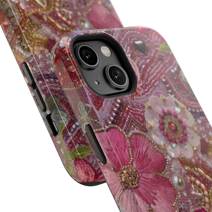 Floral Embroidery Phone Case