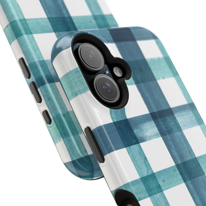 Teal Plaid Phone Case