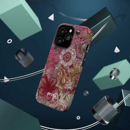Floral Embroidery Phone Case
