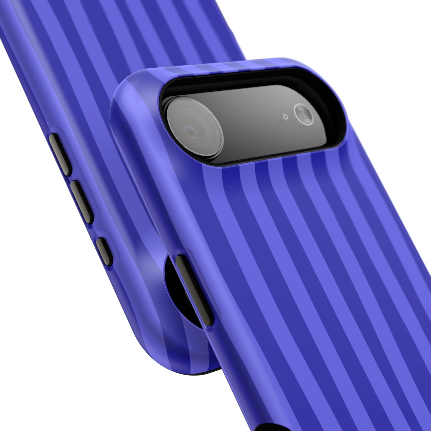 Neon Blue Stripes Phone Case