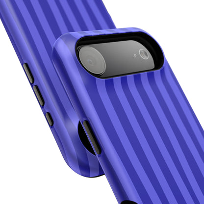 Neon Blue Stripes Phone Case