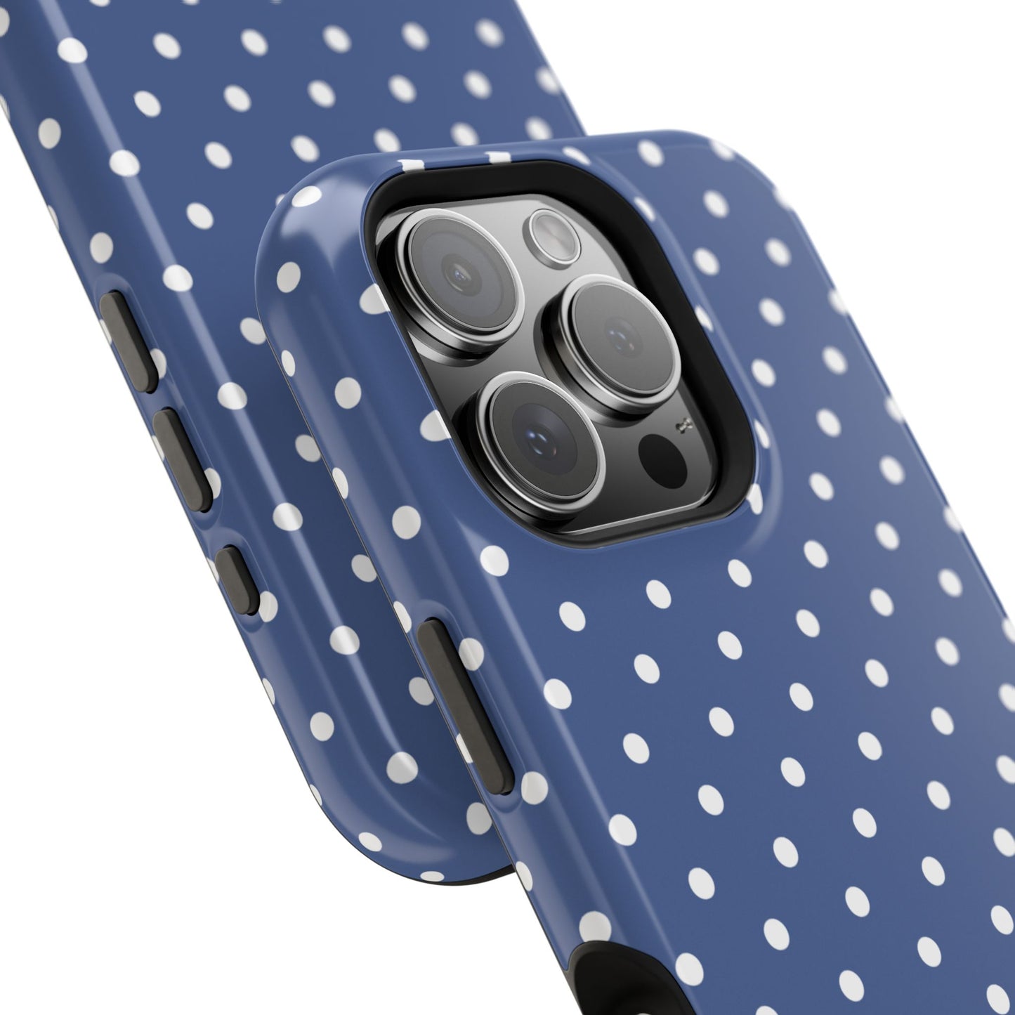 Navy Polka Dot Phone Case