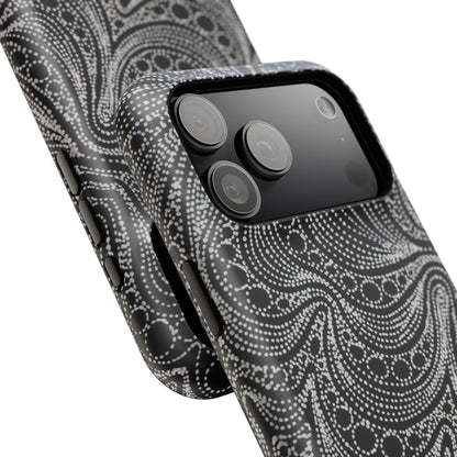 Abstract Midnight Lace Phone Case
