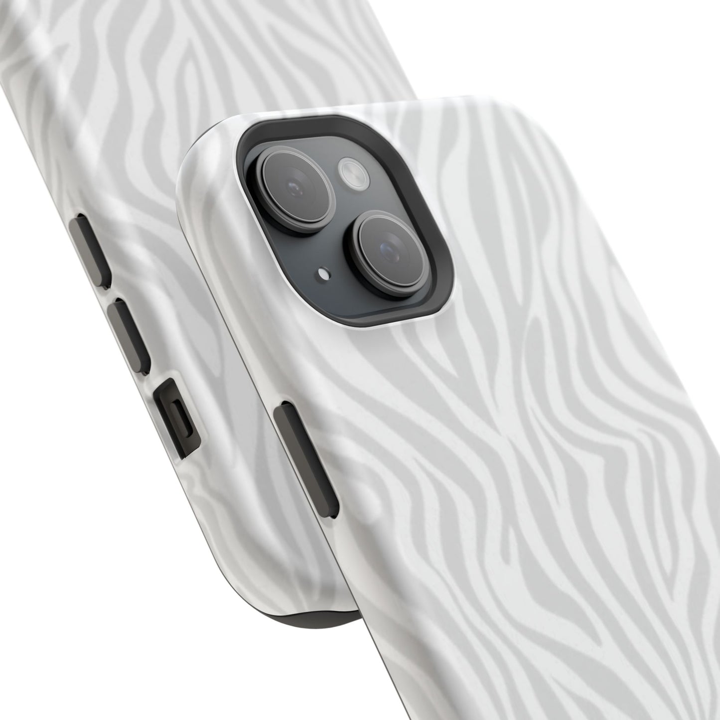 Zebra White Wave Phone Case