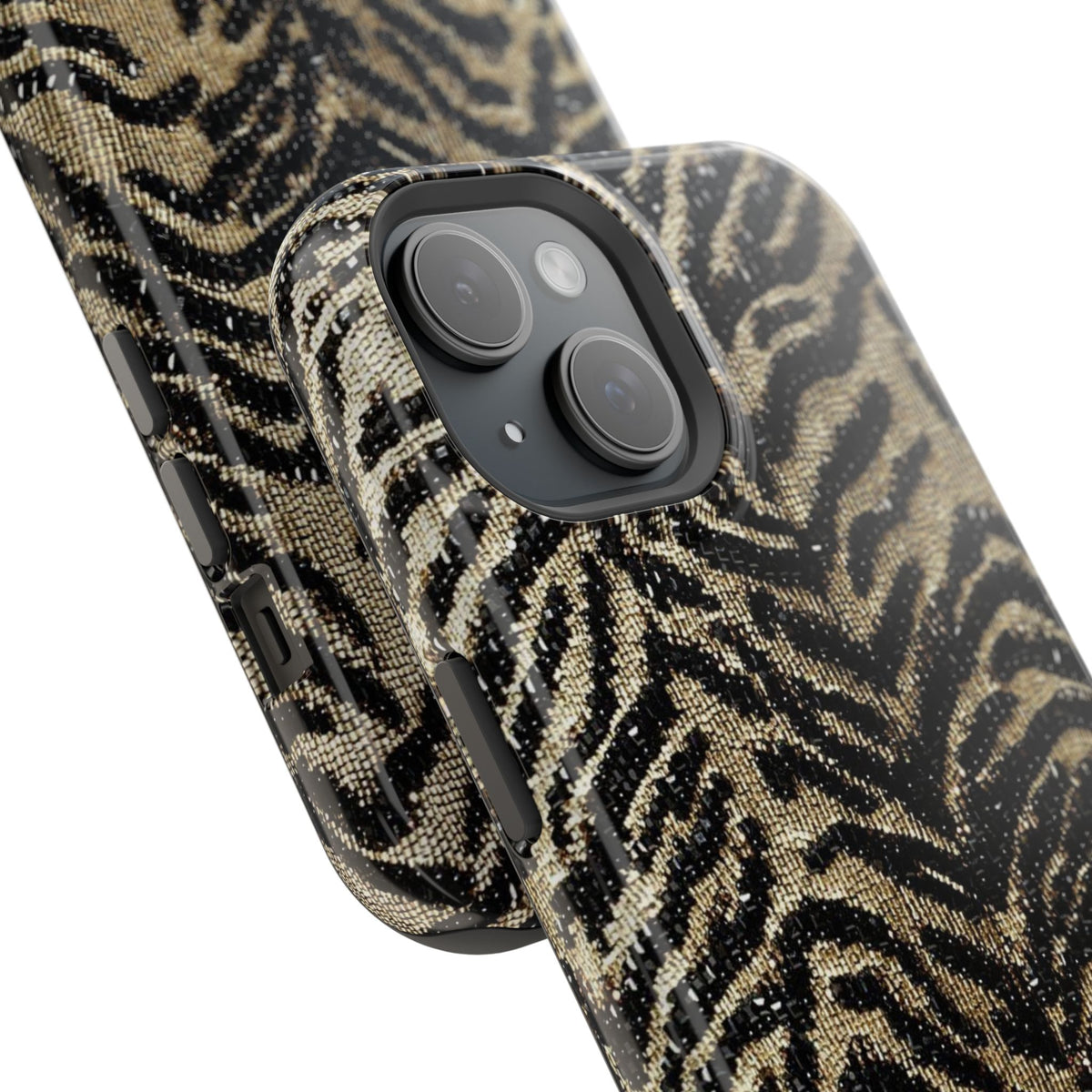 Phone Case — Impact‑Resistant Tiger Print Rug Texture