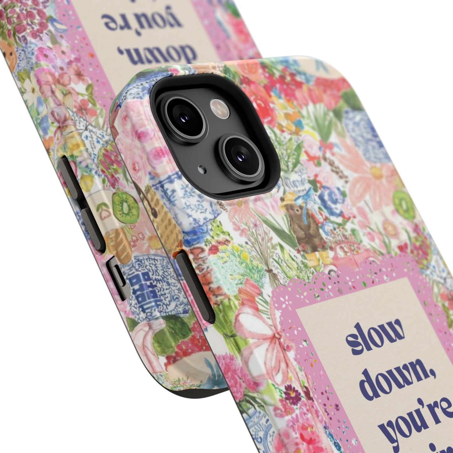 Slow Down Flowers x notsoken Phone Case