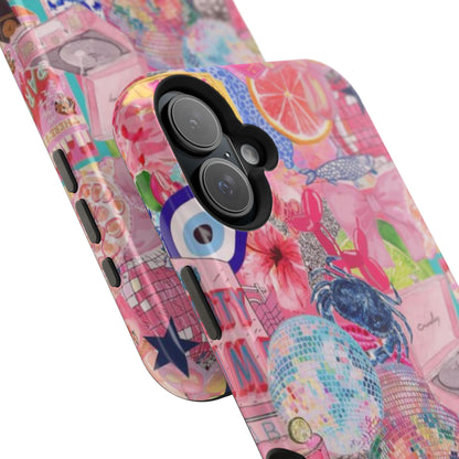 Floral & Pink Collage Phone Case