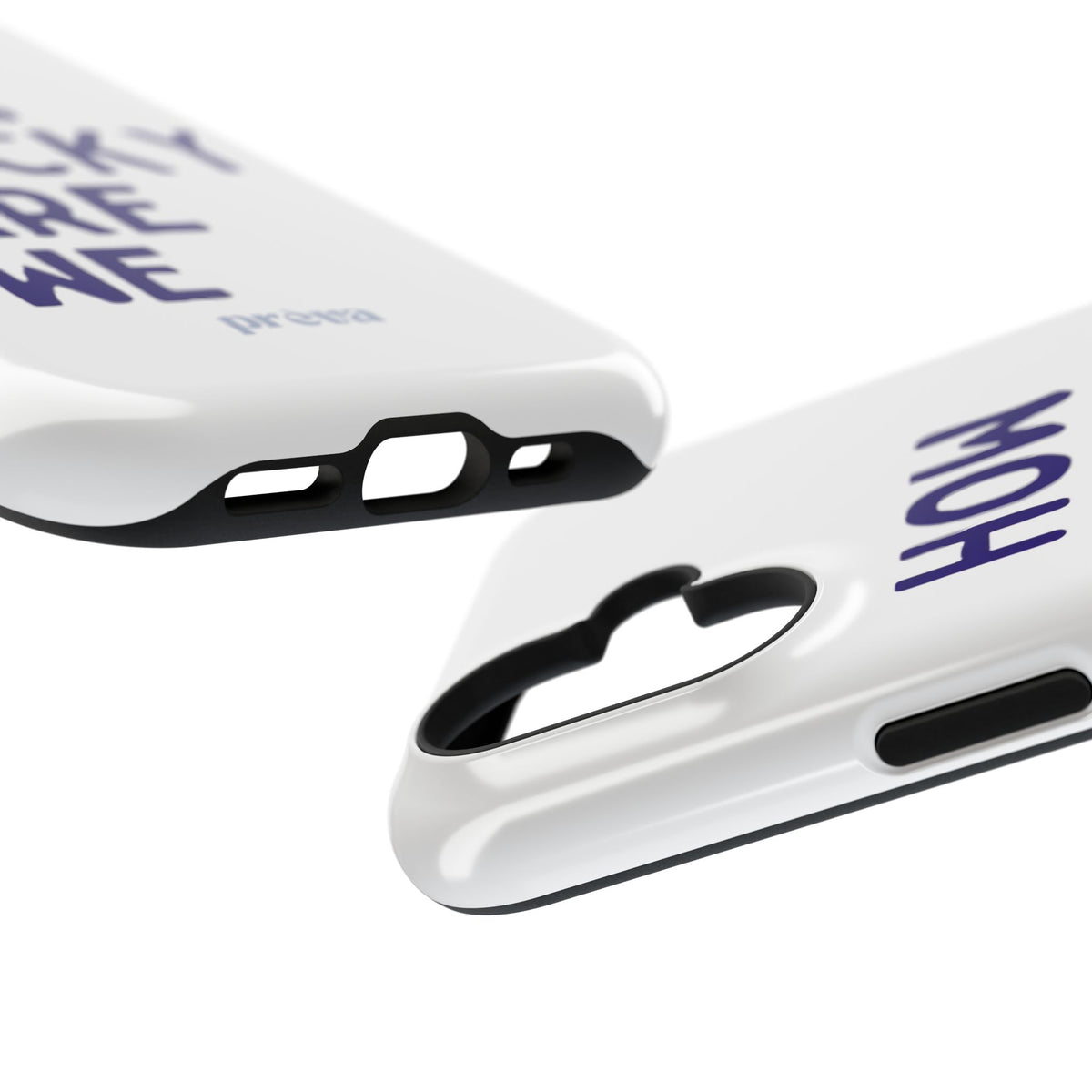 How Lucky Are We White Phone Case