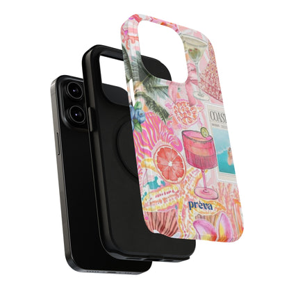 Pink Cocktail Collage Phone Case