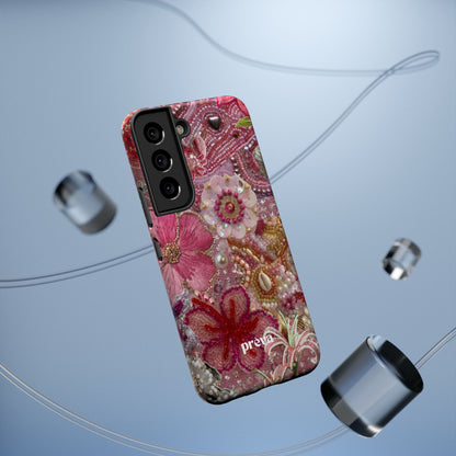 Floral Embroidery Phone Case