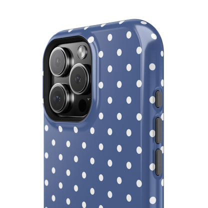 Navy Polka Dot Phone Case