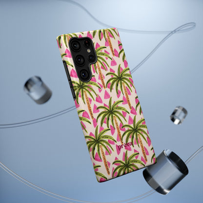 Phone Case — Pink Palm Tree Impact-Resistant Protector
