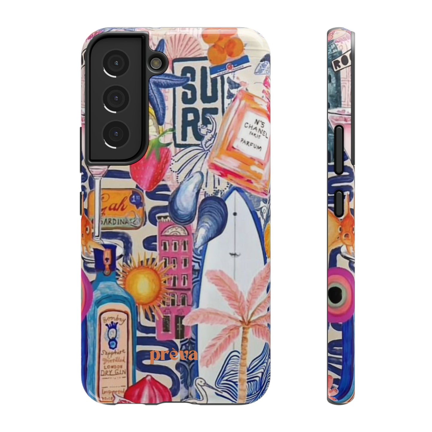 Tropical Beach Collage Phone Case