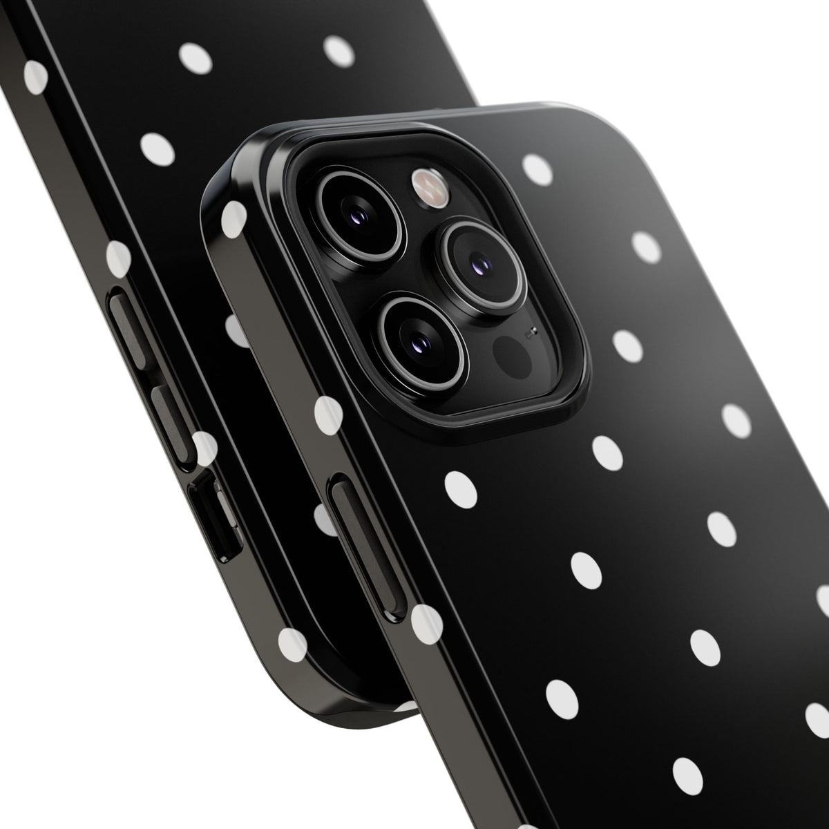 Black with White Polka Dots Phone Case