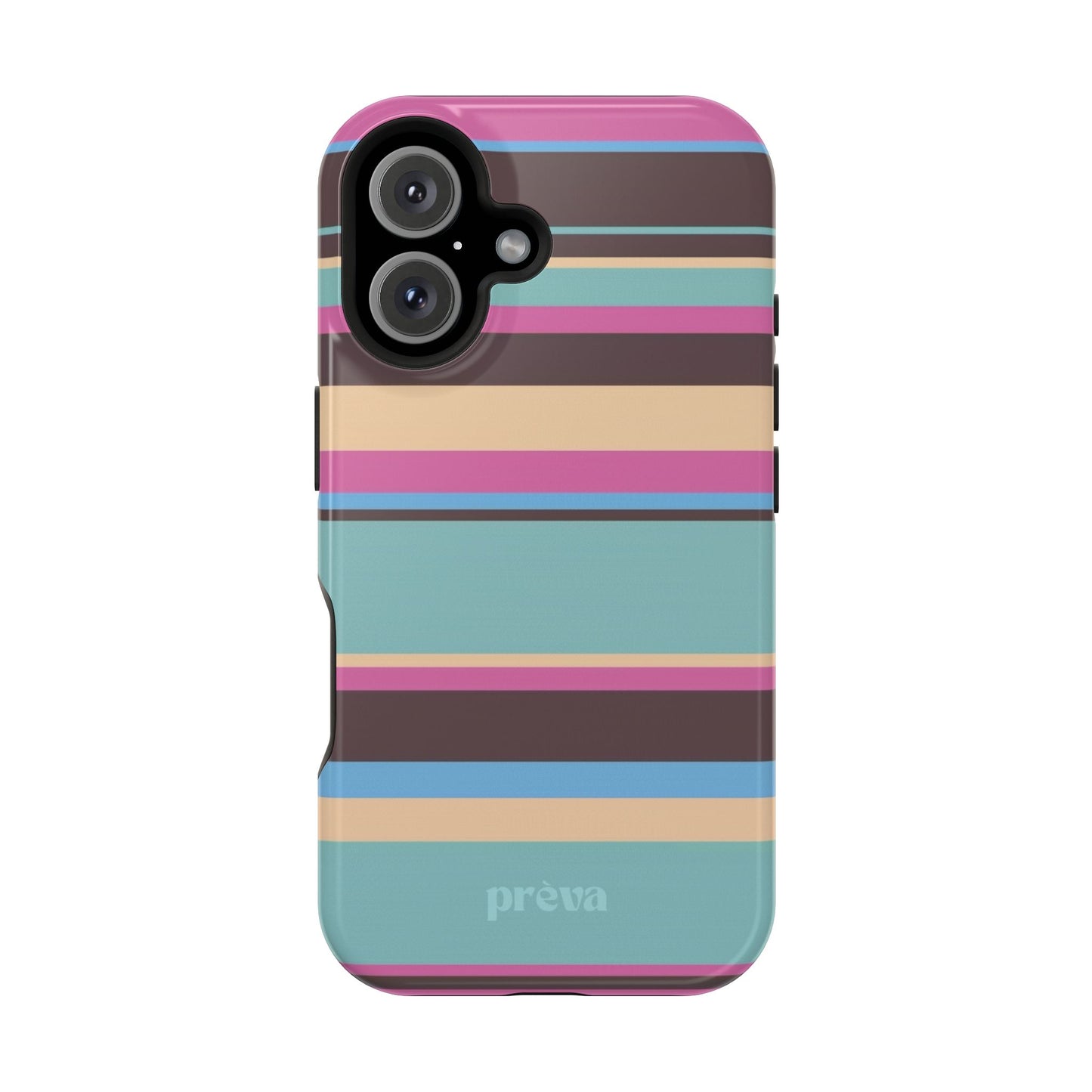 Cocoa Palm Stripes Phone Case
