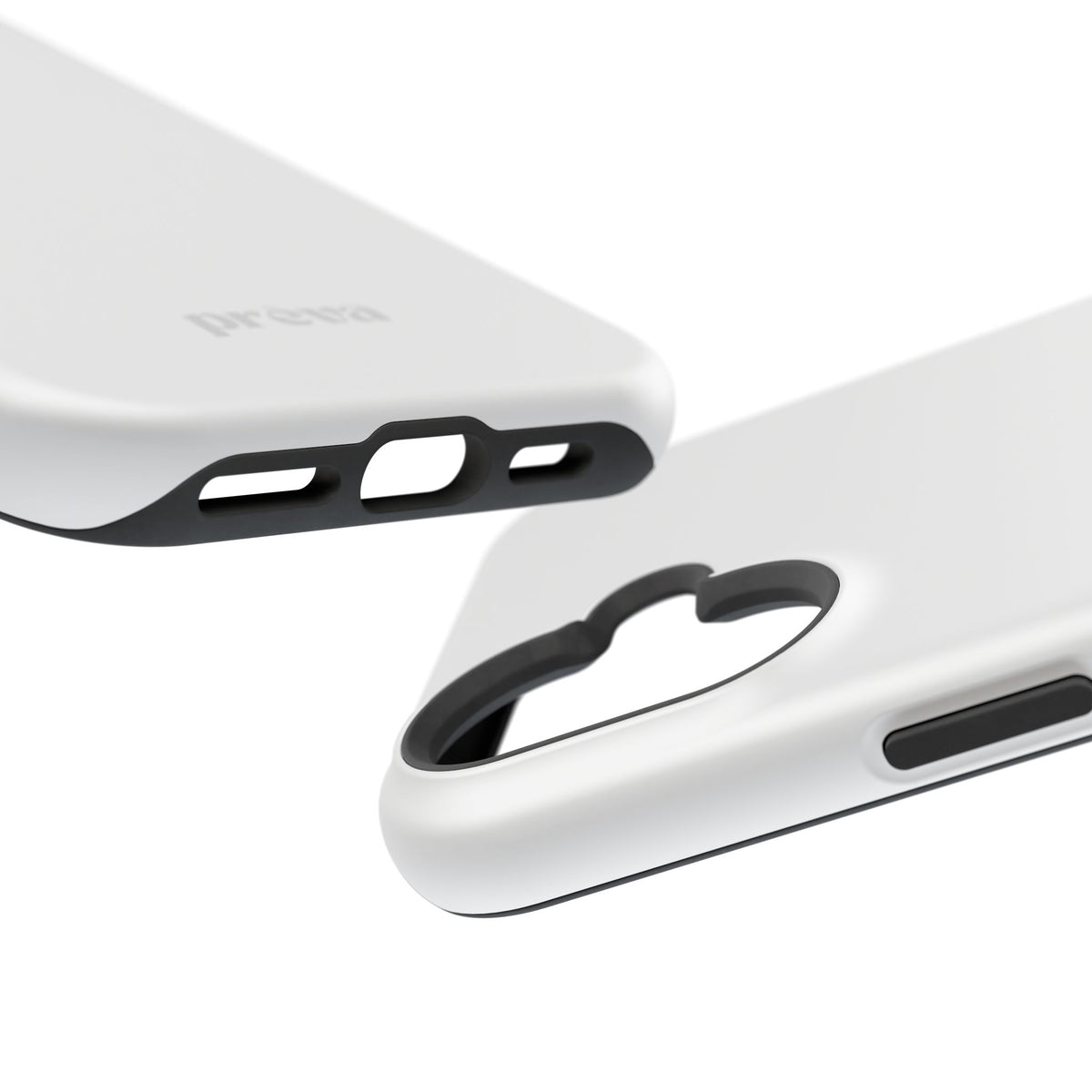 White & Grey Phone Case