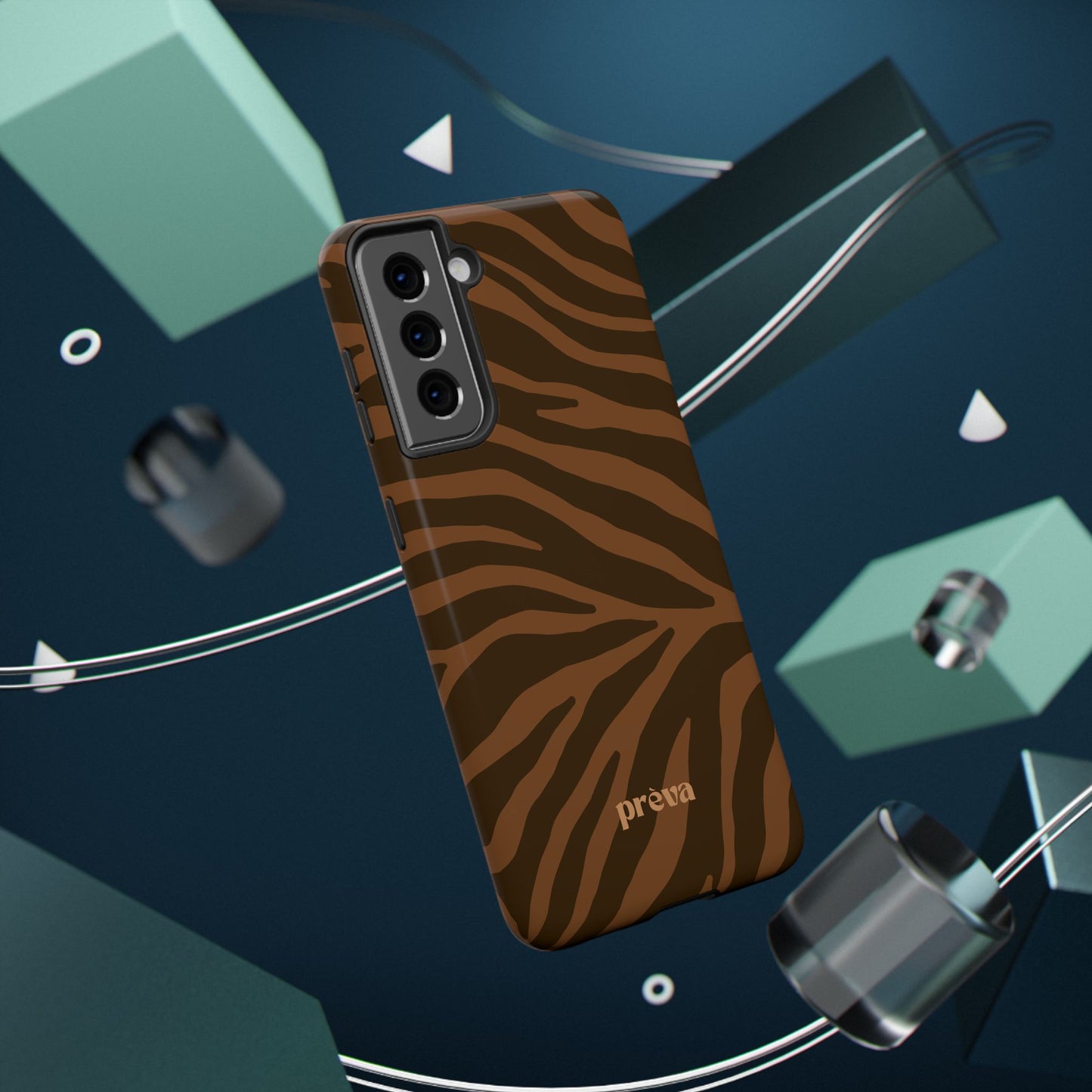 Brown Tiger Stripe Phone Case