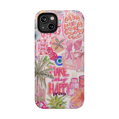 Pink Tropical Collage Phone Case
